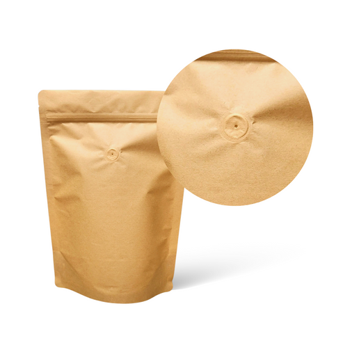Compostable doypack with valve