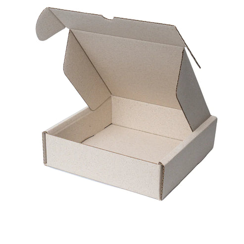 Grass mailer box with functional cut closure for quick packaging