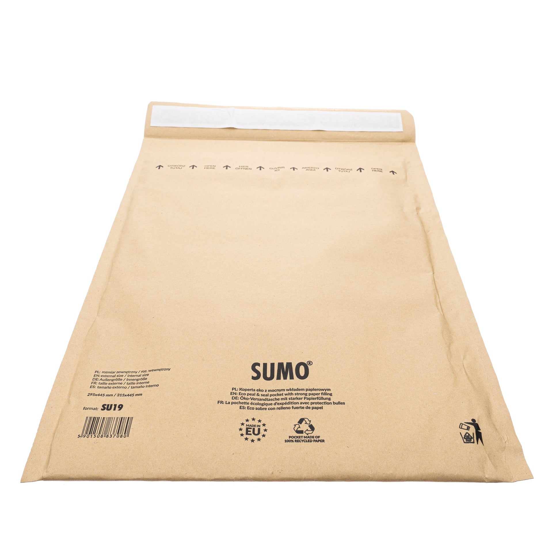 Protective paper mailers - the eco-friendly packaging solution. Made from brown kraft paper. FSC-certified product. 100% recycled paper.