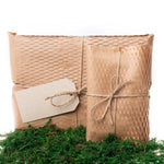 Decorative paper wrap made from paper that is recyclable and biodegradable, this eco-friendly wrap is an excellent alternative to traditional packaging materials.